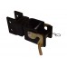 503 - Bolts directly inside of standard, 3 inch wide, height adjustement channel. 2 7/8" wide.